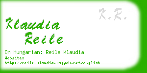 klaudia reile business card